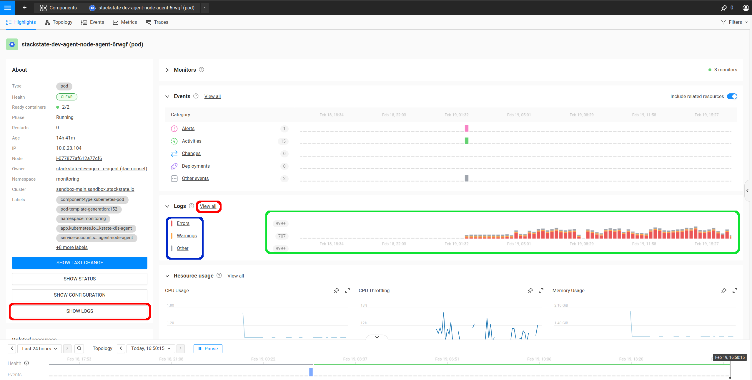 Kubernetes Pod View